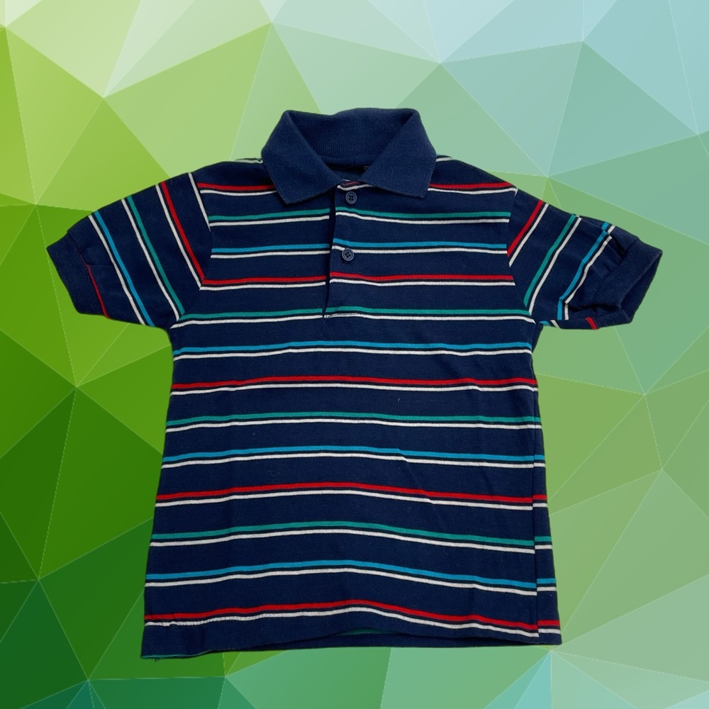 Vintage and Fun Short Sleeve Striped Polo Shirt Size 2T from Kaynee